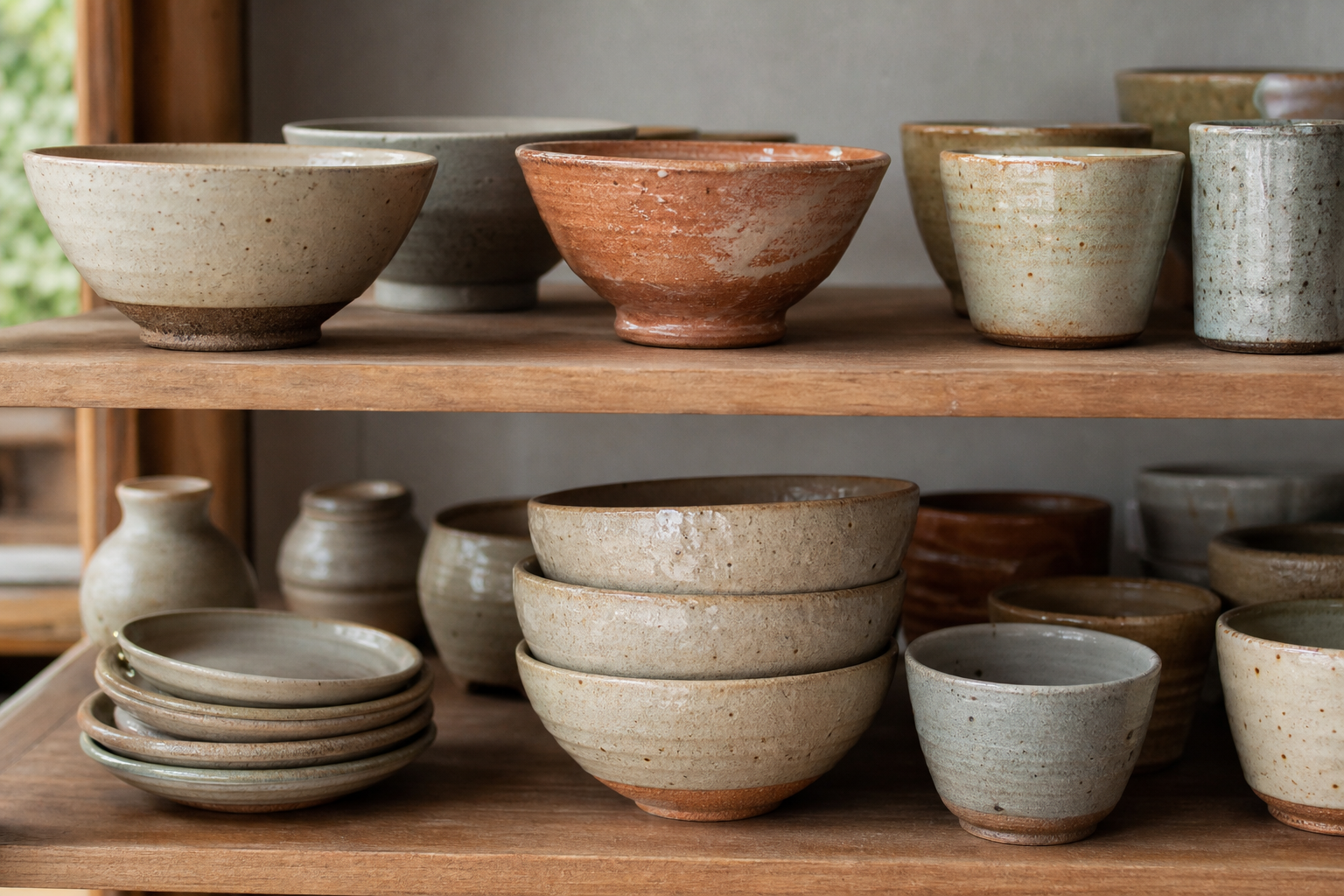 並んだ陶器の作品例